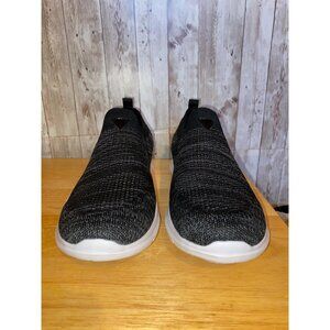 Vance Co Breath Knit Men's Slip-On Comfort Sneakers Black & Grey Lightweight